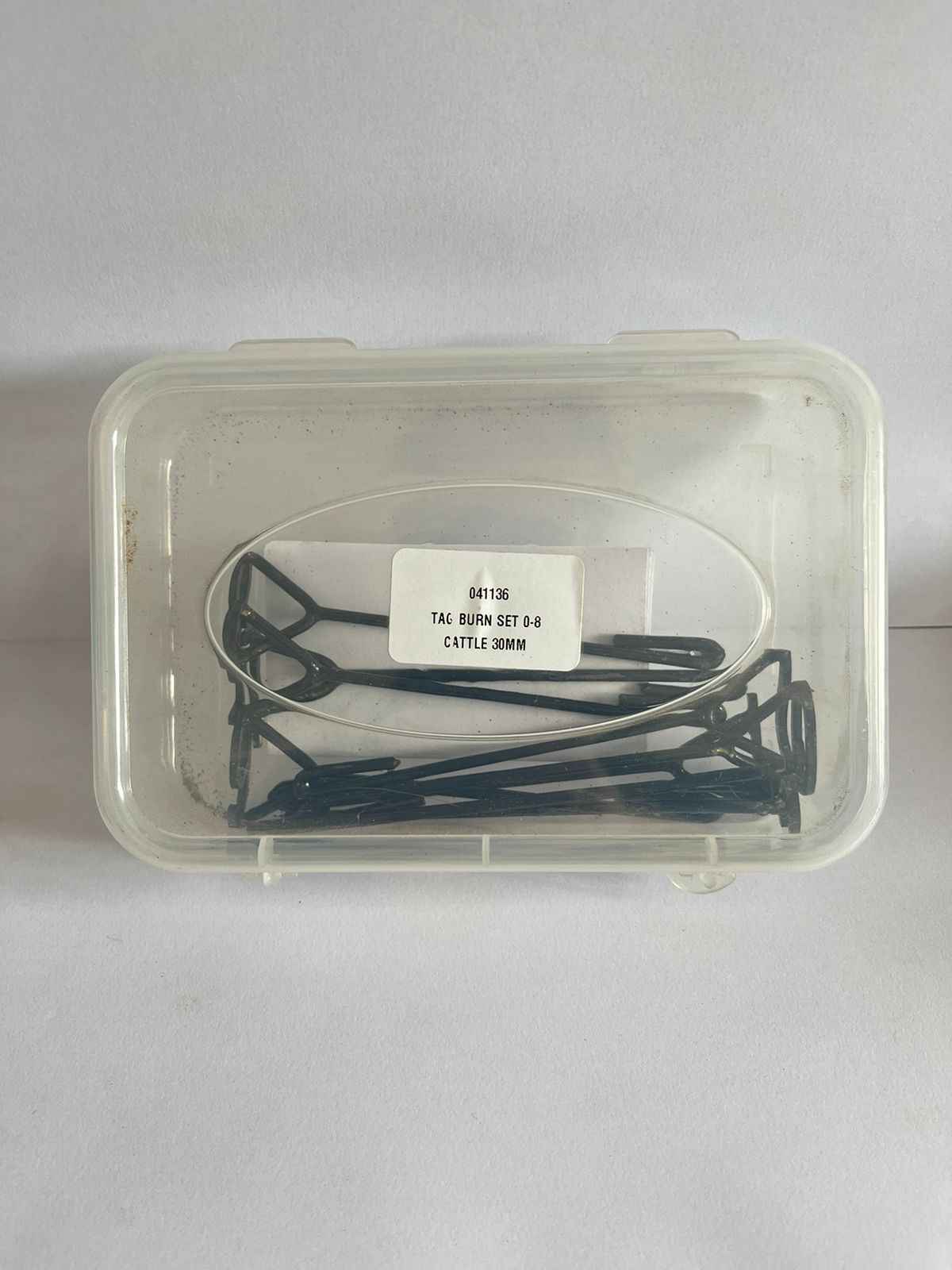 Tag Burn Set Cattle 0-8 30mm