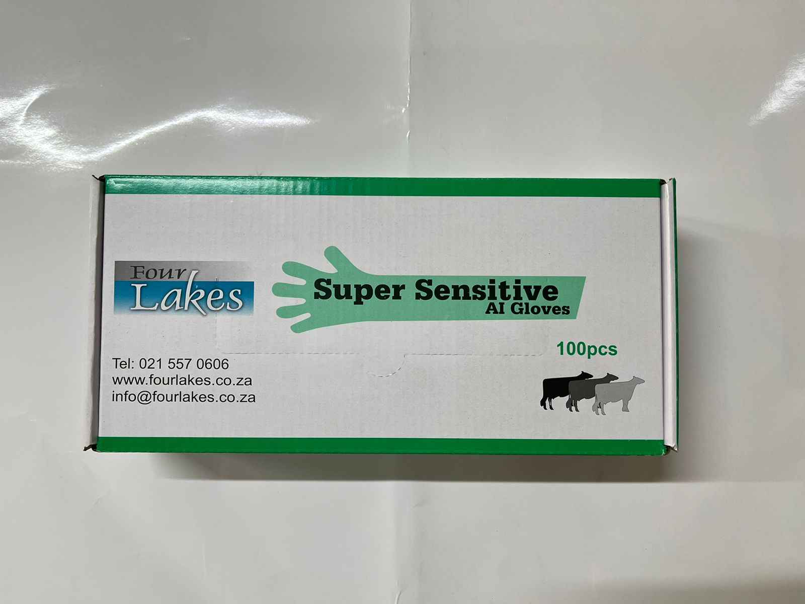 Gloves Al Super Sensitive Box 100 (green) - Bovivet Inc - Livestock Health