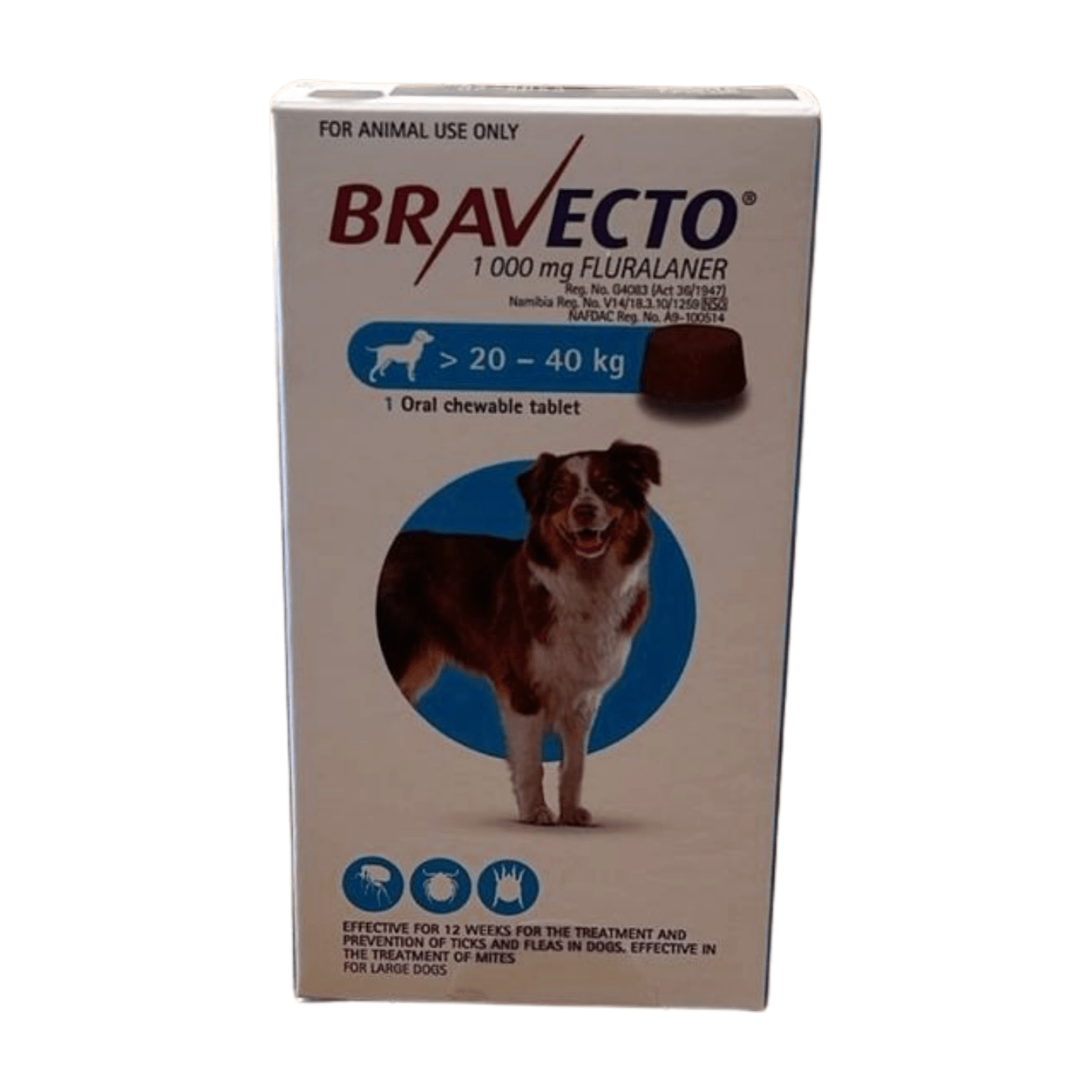 Bravecto Chew for Large Dogs 20–40kg - Bovivet Inc - Livestock Health