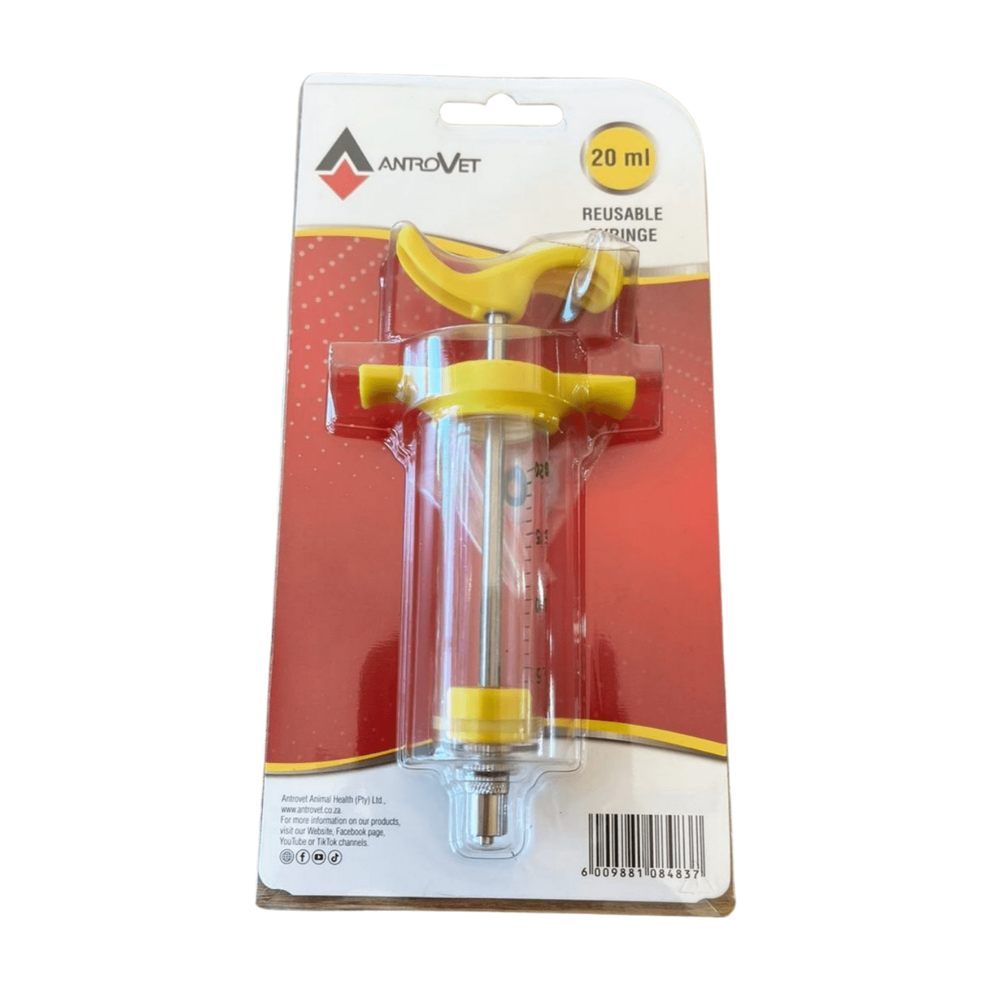 Dosing Syringe Reuseable Nylon 20ml + Nozzle - Bovivet Inc - Livestock Health