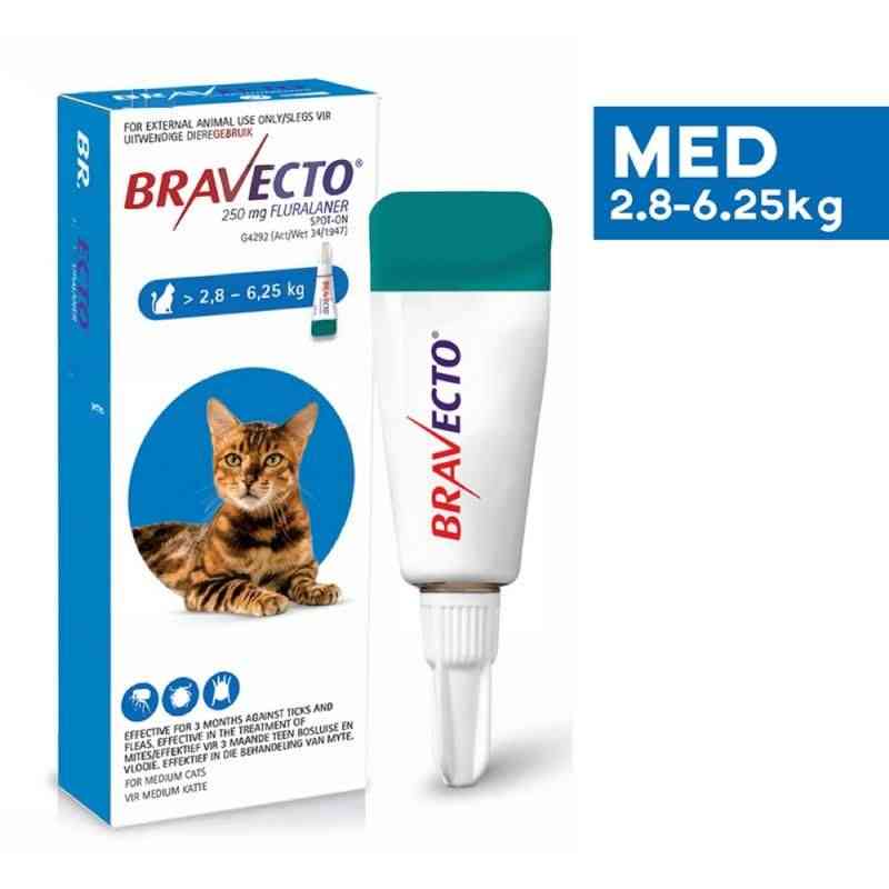 Bravecto® Spot On for Cats Medium >2.8–6.25 kg