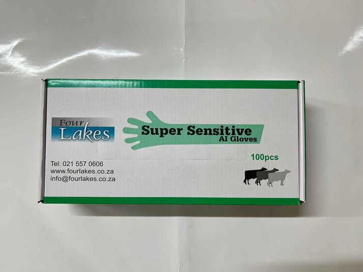 Gloves Al Super Sensitive Box 100 (green) - Bovivet Inc - Livestock Health