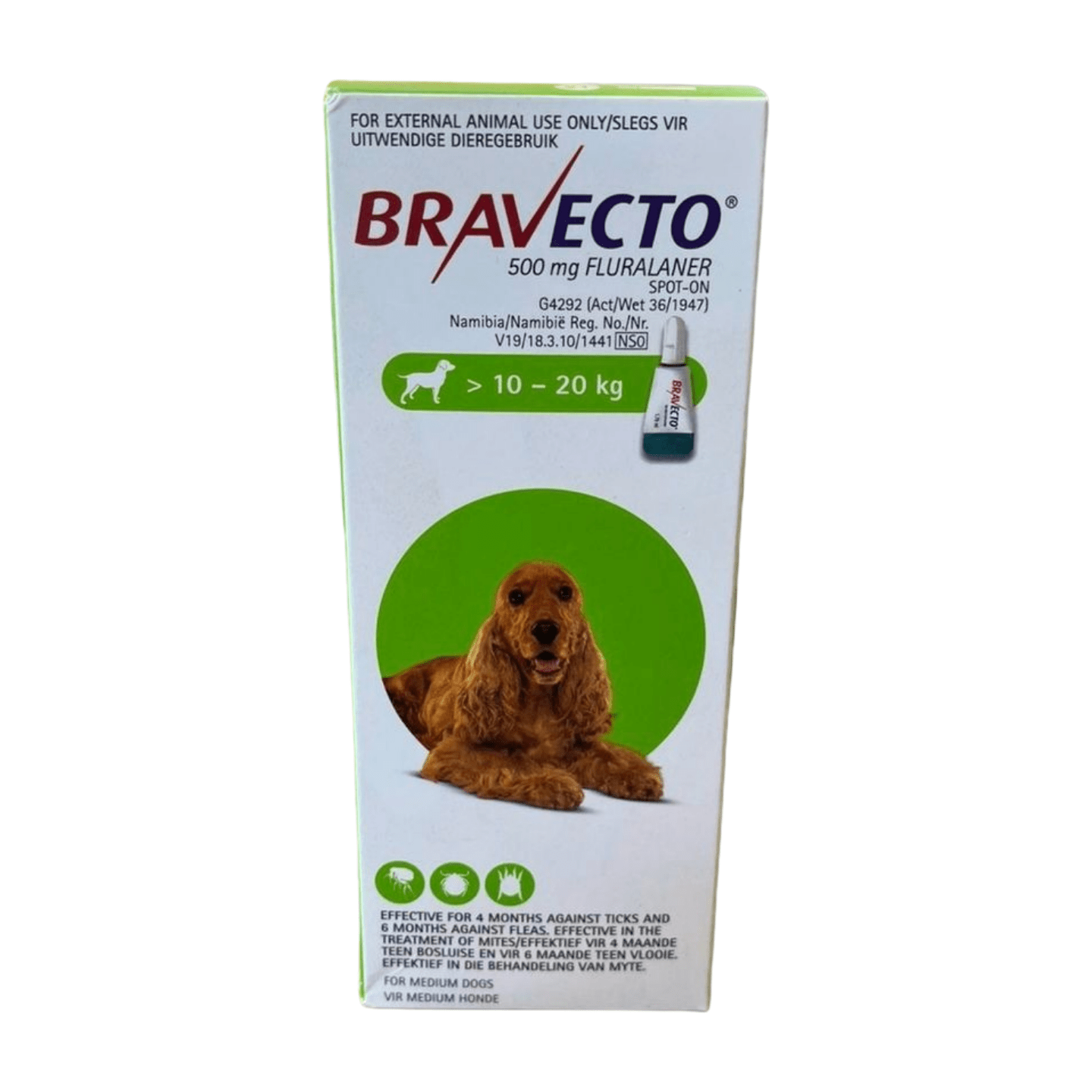Bravecto Spot-On for Medium Dogs 10–20kg - Bovivet Inc - Livestock Health