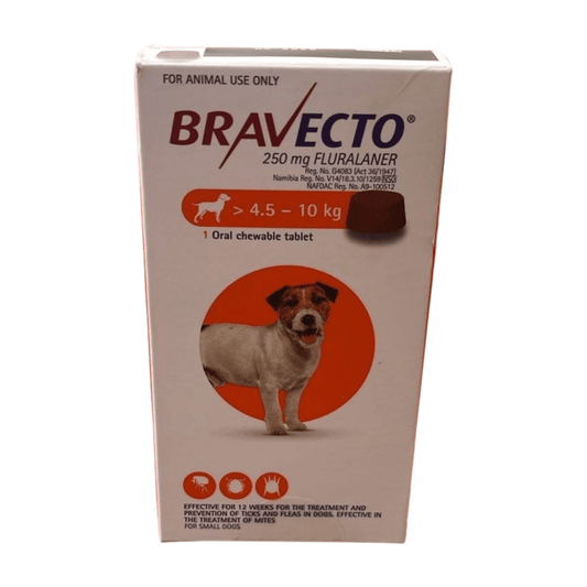 Bravecto Chew for Small Dogs 4.5–10kg - Bovivet Inc - Livestock Health