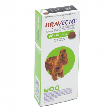 Bravecto Chewable Tablet for Dogs 10–20kg - Bovivet Inc - Livestock Health